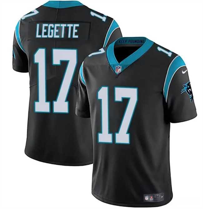 Men & Women & Youth Carolina Panthers #17 Xavier Legette Black 2024 Draft Vapor Limited Stitched Jersey->carolina panthers->NFL Jersey